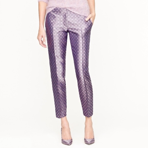 J Crew skimmer city dot mod jacquard crop ankle - Picture 7 of 8